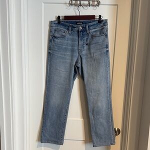 Express Men's Light Blue Slim Straight Jeans